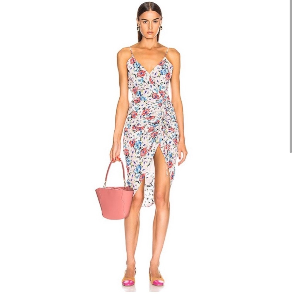 Veronica Beard Multicolor Silk Floral Dress